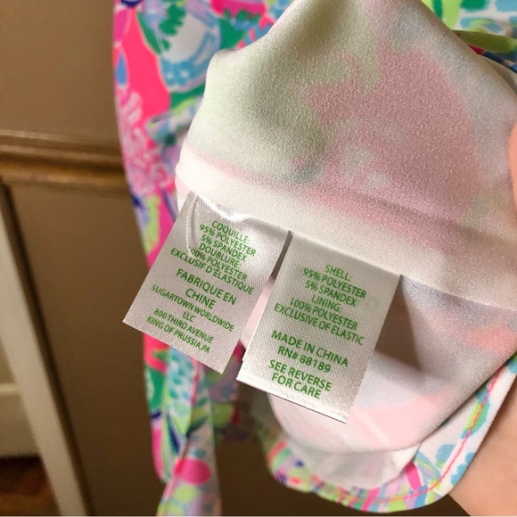 Lilly‎ Pulitzer Scarlet Stretch Dress Raise the Bar Pink Blue Size 0 - Picture 5 of 9